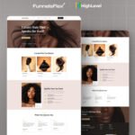 GoHighLevel Hair Products eCommerce Template
