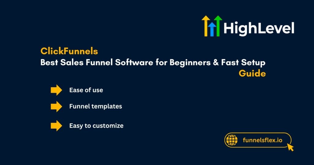 ClickFunnels – Best for Beginners and Fast Funnel Setup