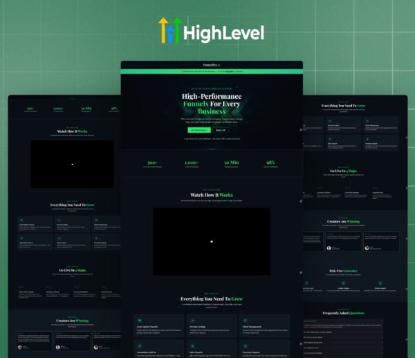 GoHighLevel Iman Ghadzi Sales Funnel Template