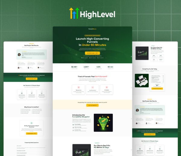 GoHighLevel Low Ticket Sales Funnel Template