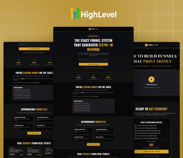 GoHighLevel Alex Hormozi Sales Funnel Template | $200M Lead Generation Strategy Funnel | Custom High Ticket GHL Funnel