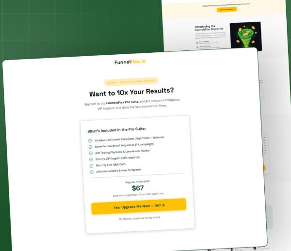 GoHighLevel Low Ticket Sales Funnel Template