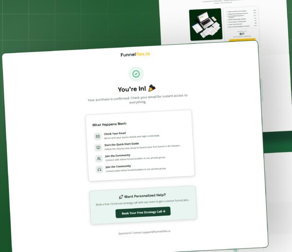 GoHighLevel Low Ticket Sales Funnel Template