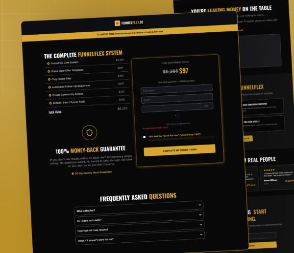 GoHighLevel Alex Hormozi Sales Funnel Template | $200M Lead Generation Strategy Funnel | Custom High Ticket GHL Funnel