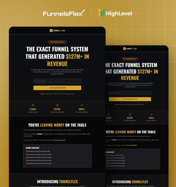 GoHighLevel Alex Hormozi Sales Funnel Template | $200M Lead Generation Strategy Funnel | Custom High Ticket GHL Funnel