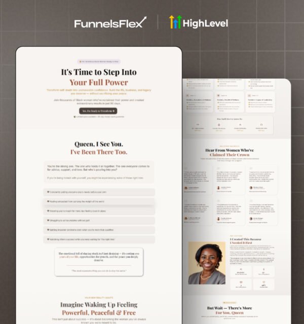 GoHighLevel Digital Products Funnel Template, Custom Premium Funnel for Online Products, HighLevel Landing Page